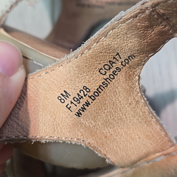 Born Women's Leather Strappy Sandals Shoes Sz 8.5 - Picture 10 of 11